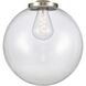 Franklin Restoration Beacon 1 Light 18 inch Brushed Satin Nickel Pendant Ceiling Light in Incandescent, Clear